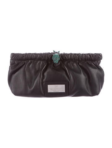 Valentino Embellished Jaguar Clutch