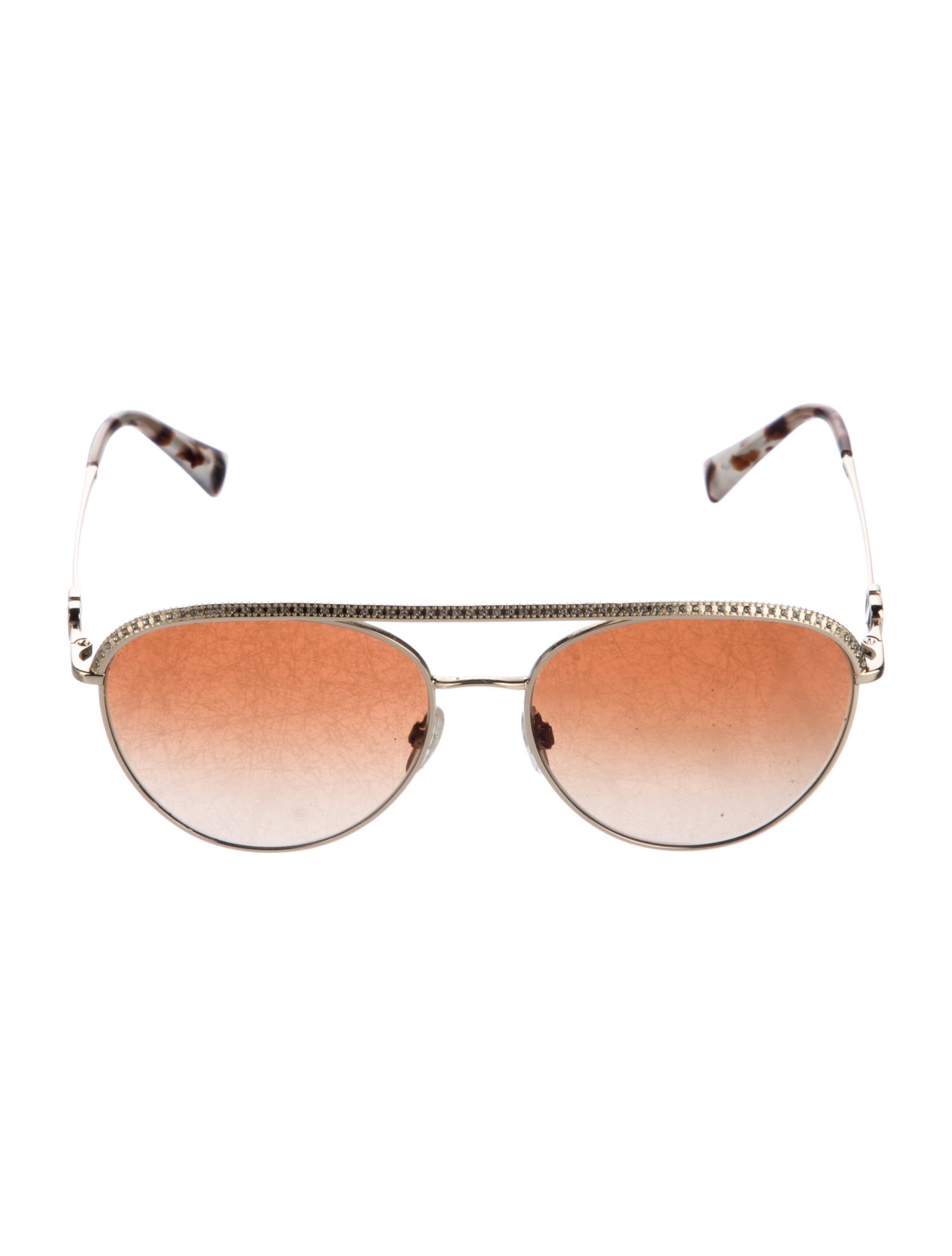 Valentino Aviator Mirrored Sunglasses