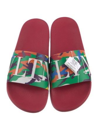 Valentino Rubber Printed Slides
