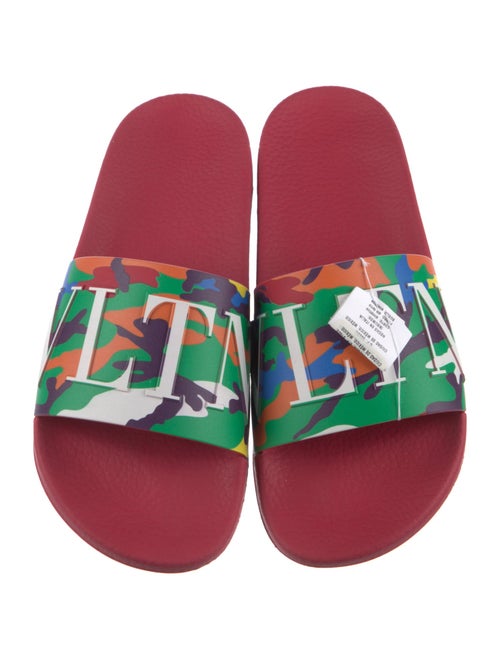 Valentino Rubber Printed Slides