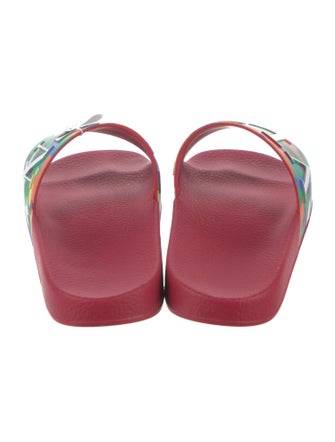 Valentino Rubber Printed Slides