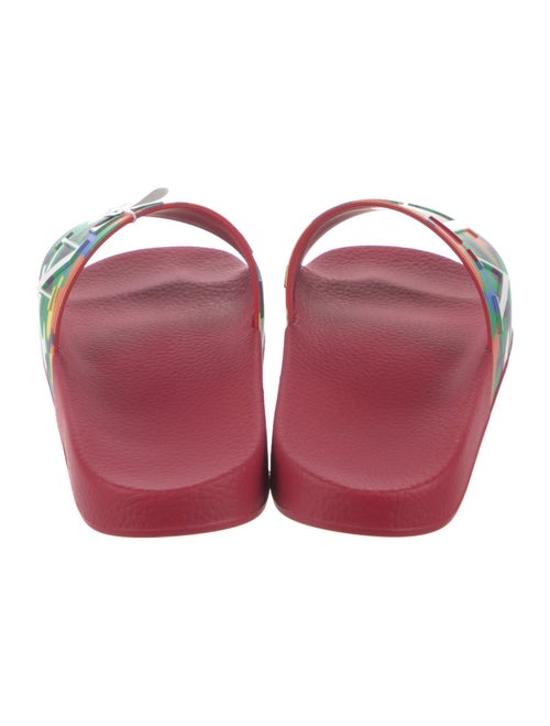 Valentino Rubber Printed Slides