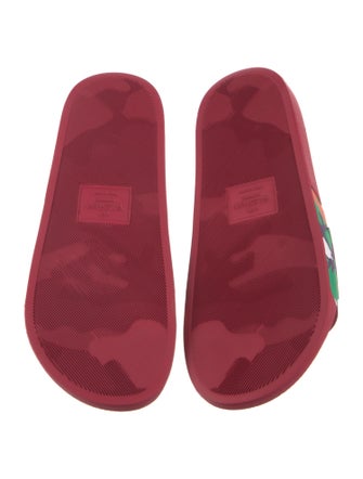 Valentino Rubber Printed Slides
