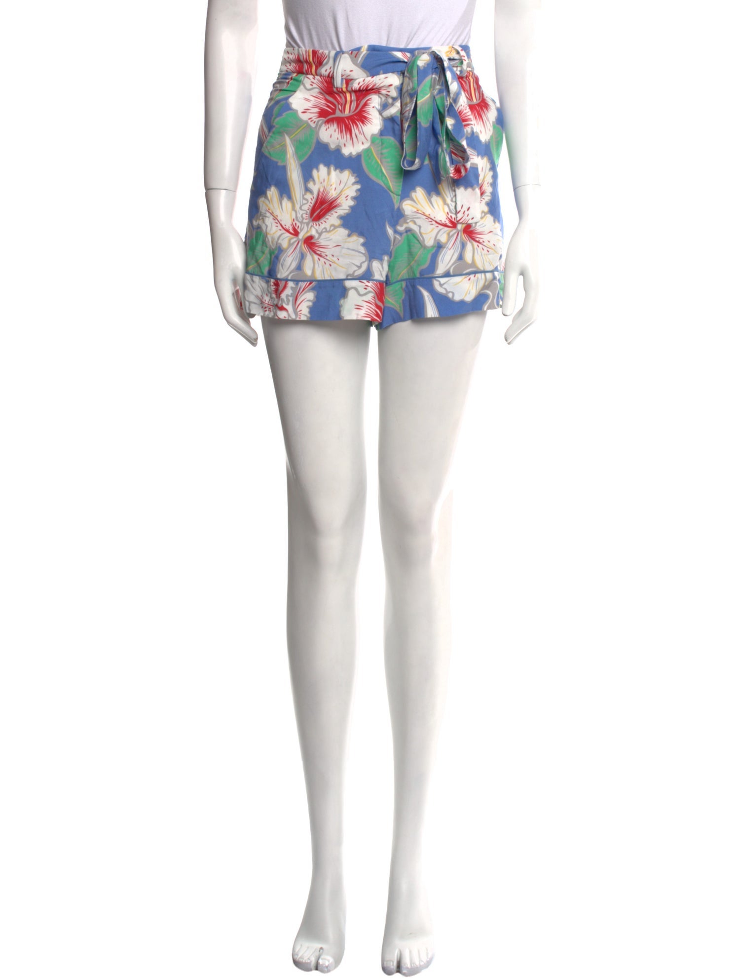 Valentino Floral Print Mini Shorts