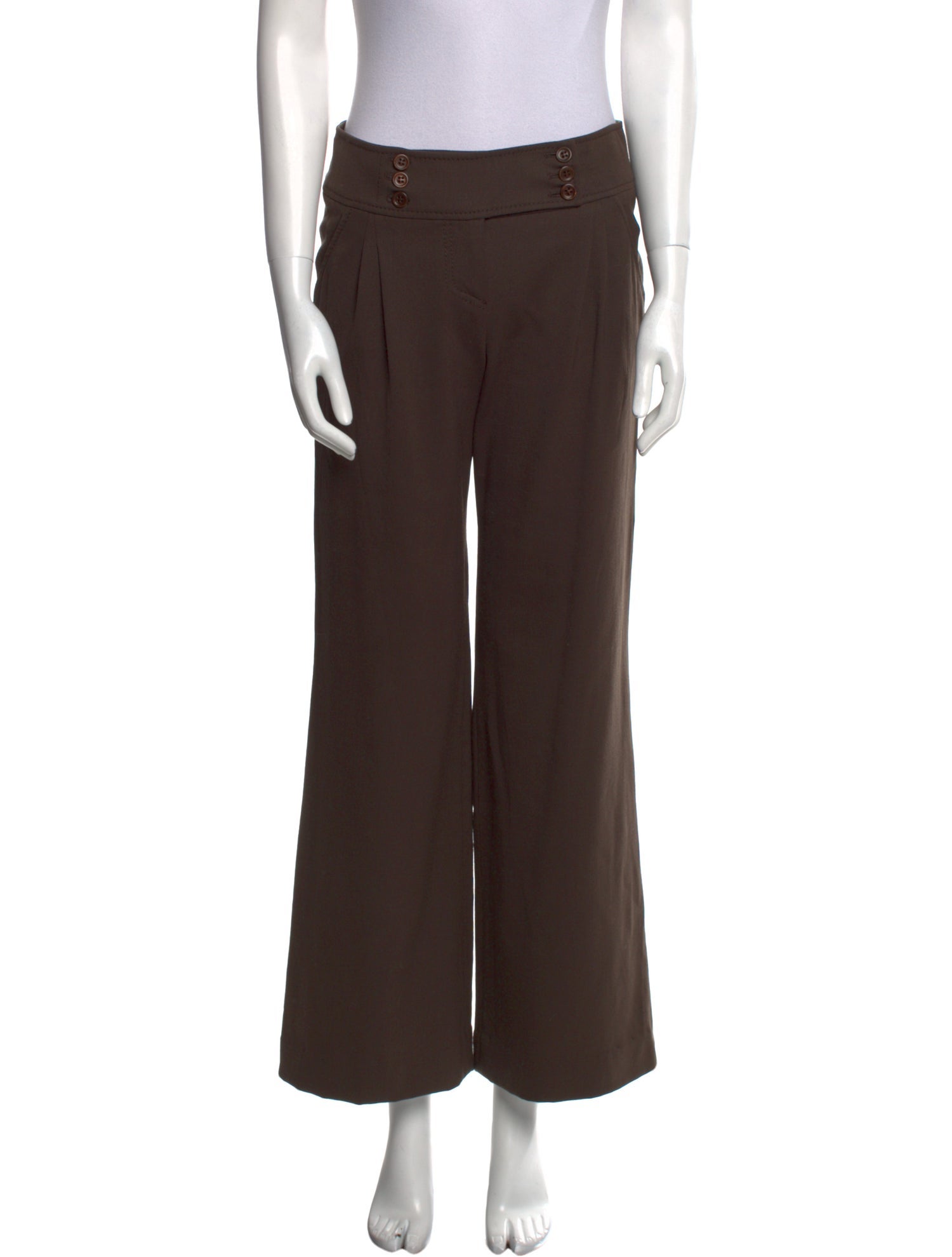 Valentino Virgin Wool Wide Leg Pants