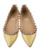 Valentino Rockstud Accents Patent Leather Flats