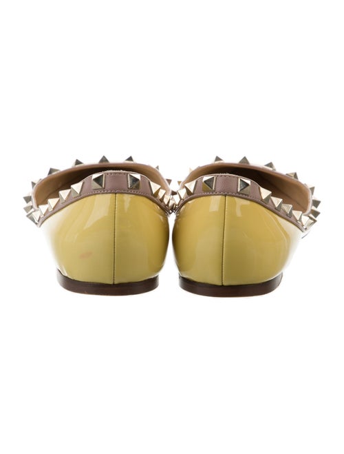 Valentino Rockstud Accents Patent Leather Flats