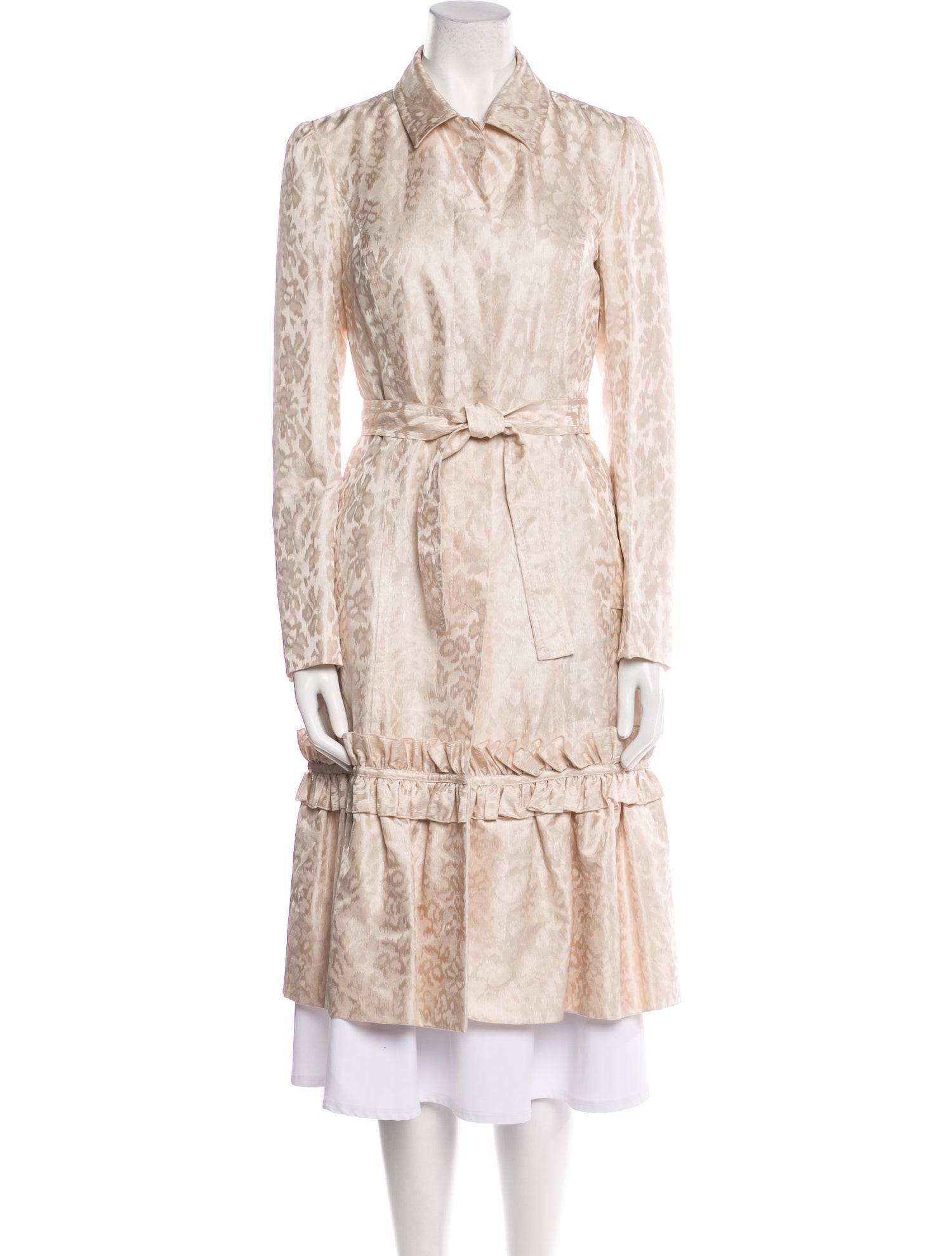 Valentino Vintage Printed Trench Coat