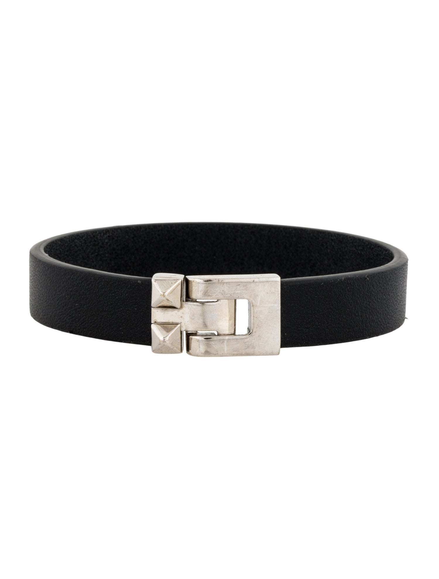 Valentino Leather Wrap Bracelet