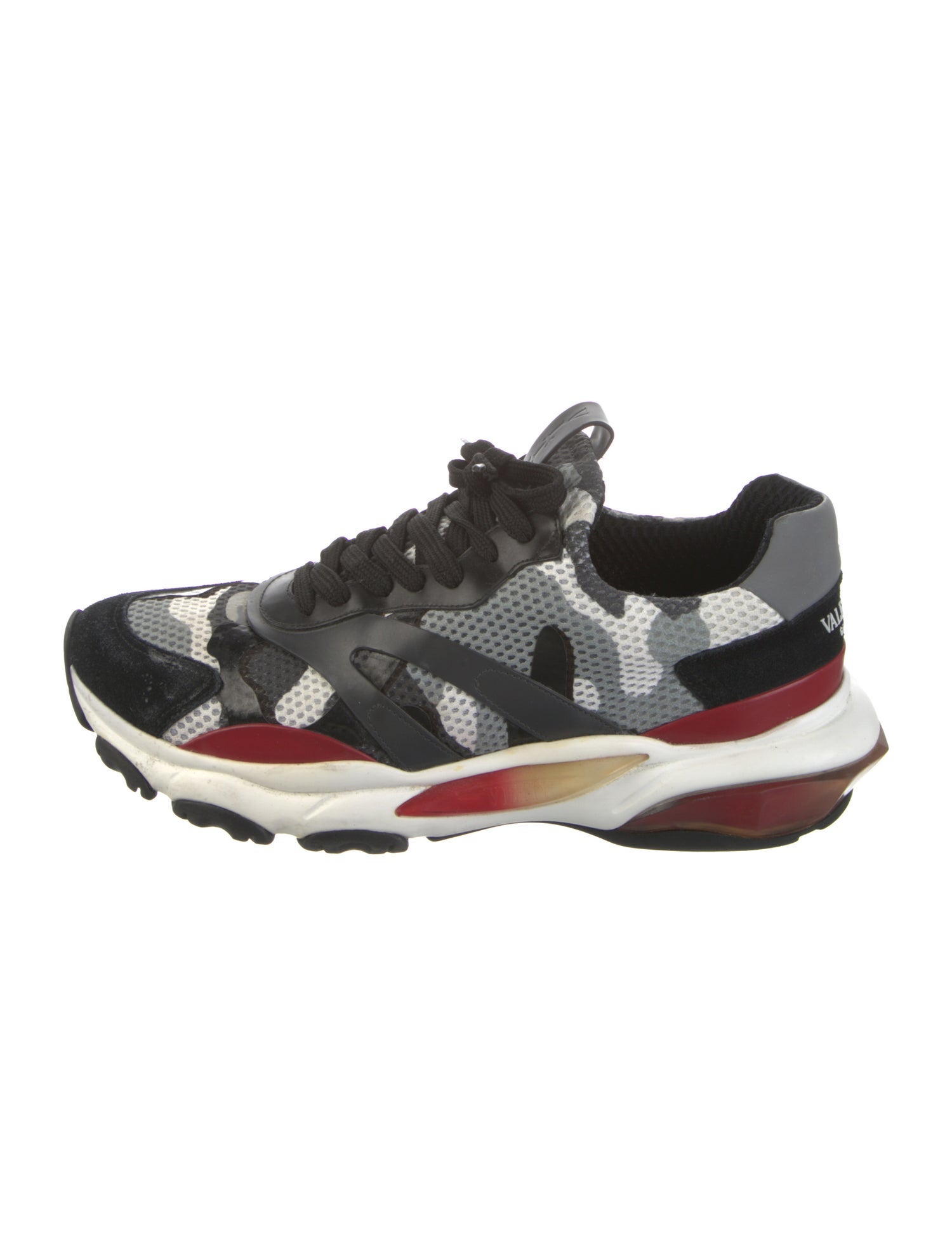 Valentino Mesh Printed Athletic Sneakers