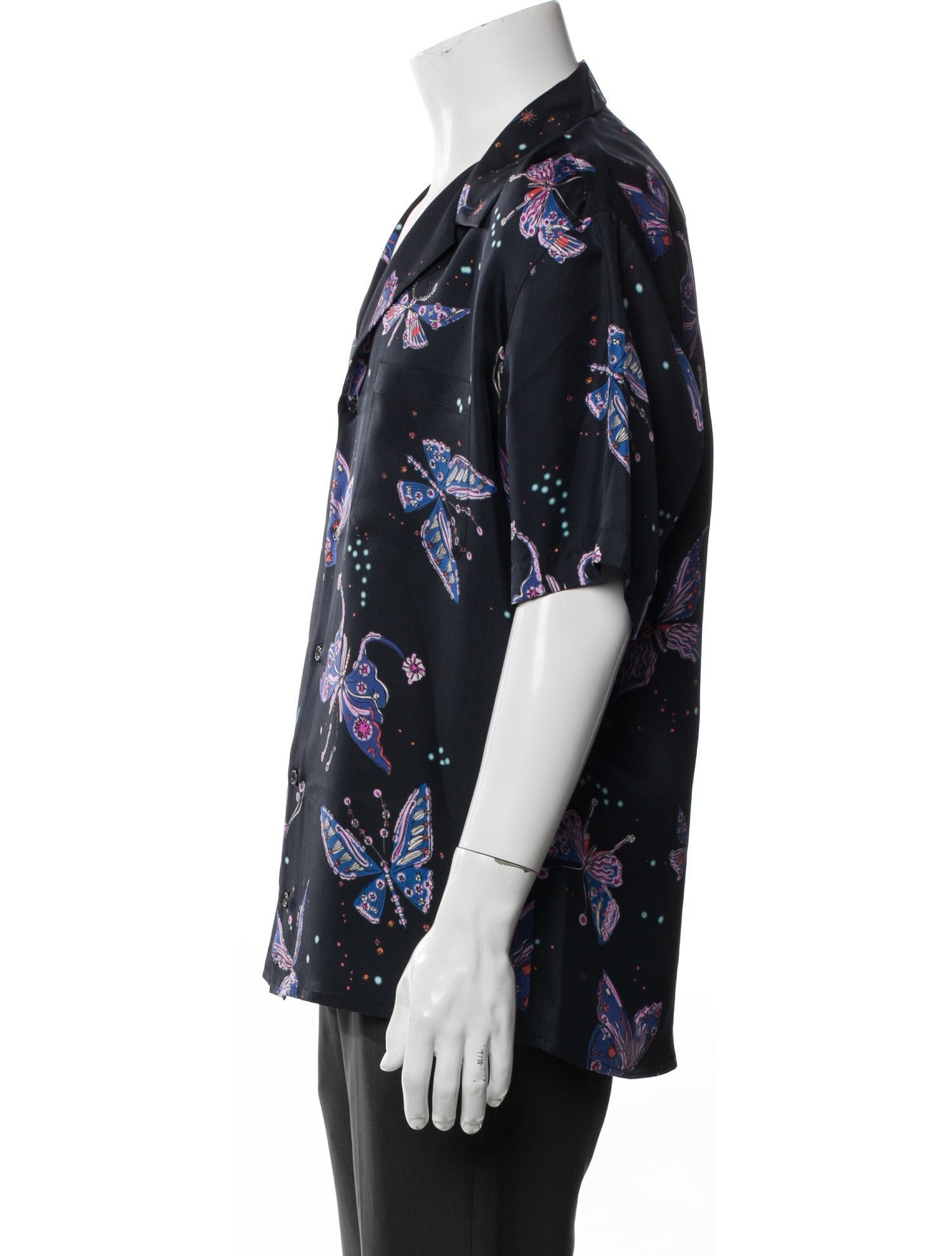 Valentino Floral Print Short Sleeve Shirt