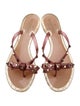 Valentino Rockstud Accents Rubber Slides