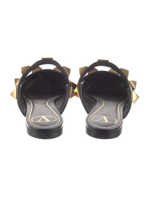 Valentino Rockstud Accents Leather Slides