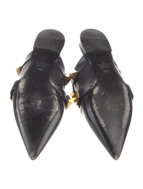 Valentino Rockstud Accents Leather Slides