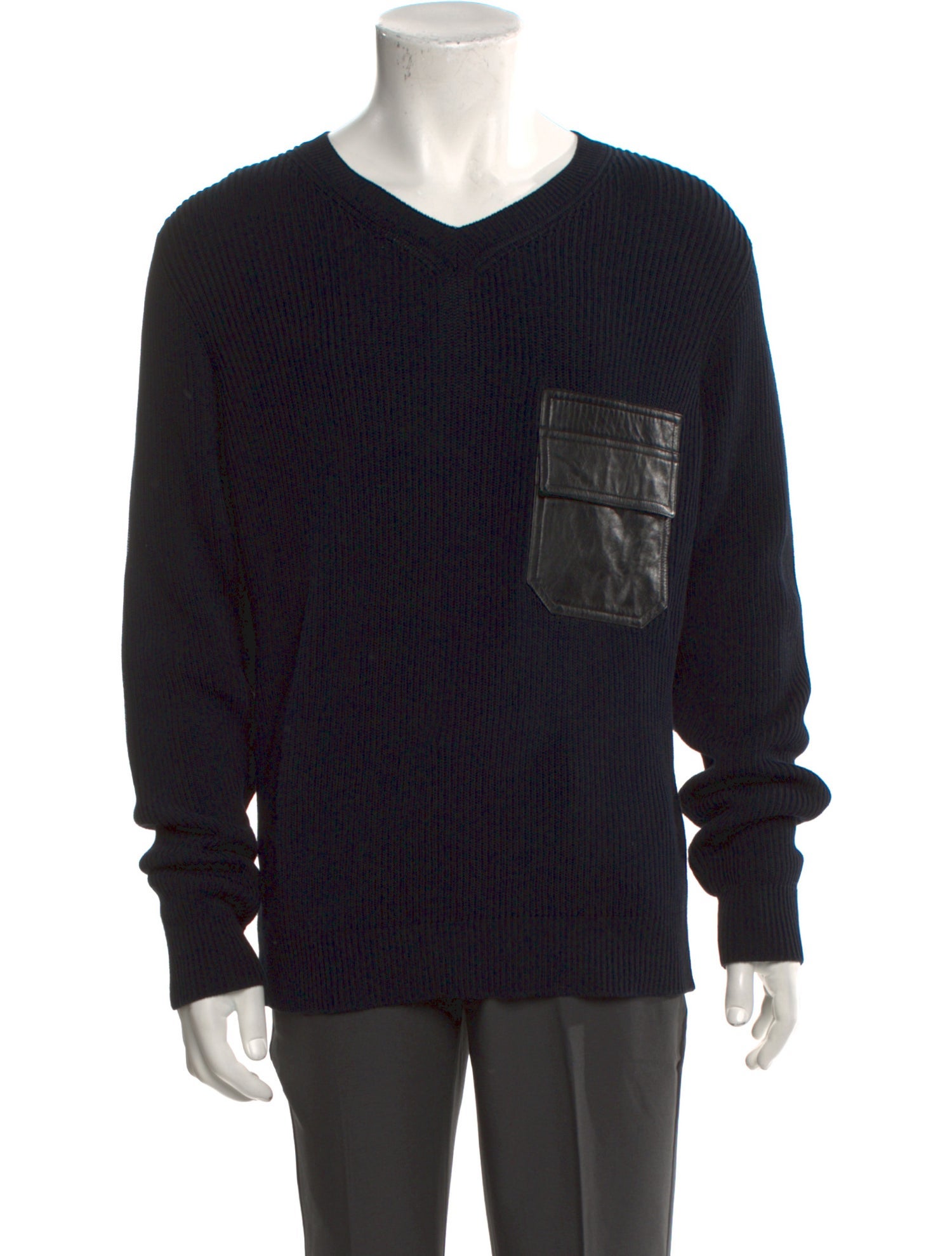 Valentino V-Neck Long Sleeve Pullover