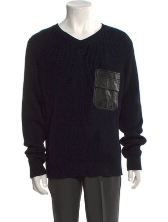 Valentino V-Neck Long Sleeve Pullover