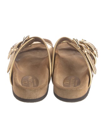 Valentino Leather Slides