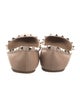 Valentino Rockstud Accents Leather Flats