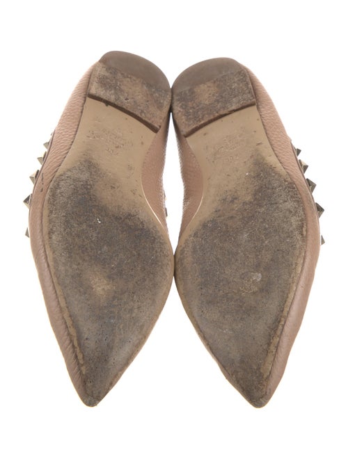 Valentino Rockstud Accents Leather Flats