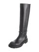Valentino Rockstud Accents Leather Riding Boots