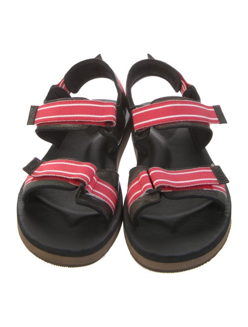 Valentino Canvas Striped Monk Straps