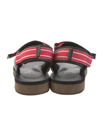 Valentino Canvas Striped Monk Straps