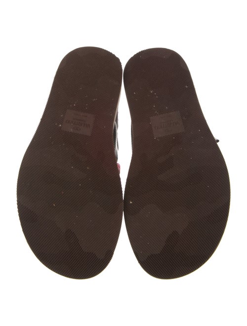 Valentino Canvas Striped Monk Straps