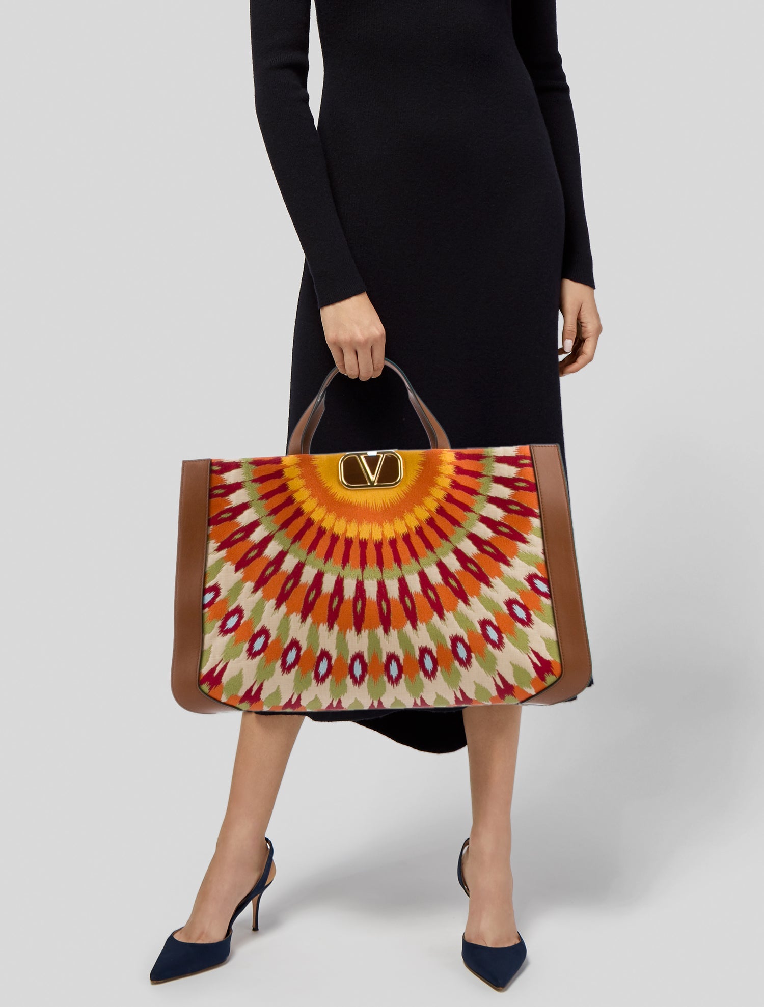 Valentino Canvas Weekender Bag