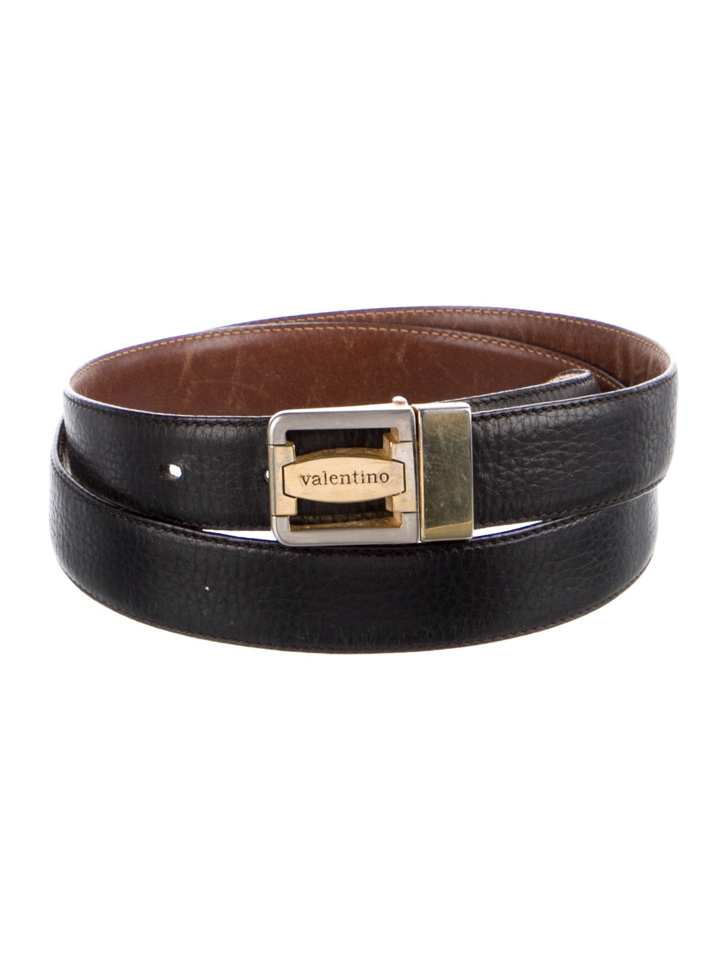 Valentino Skinny Leather Waist Belt