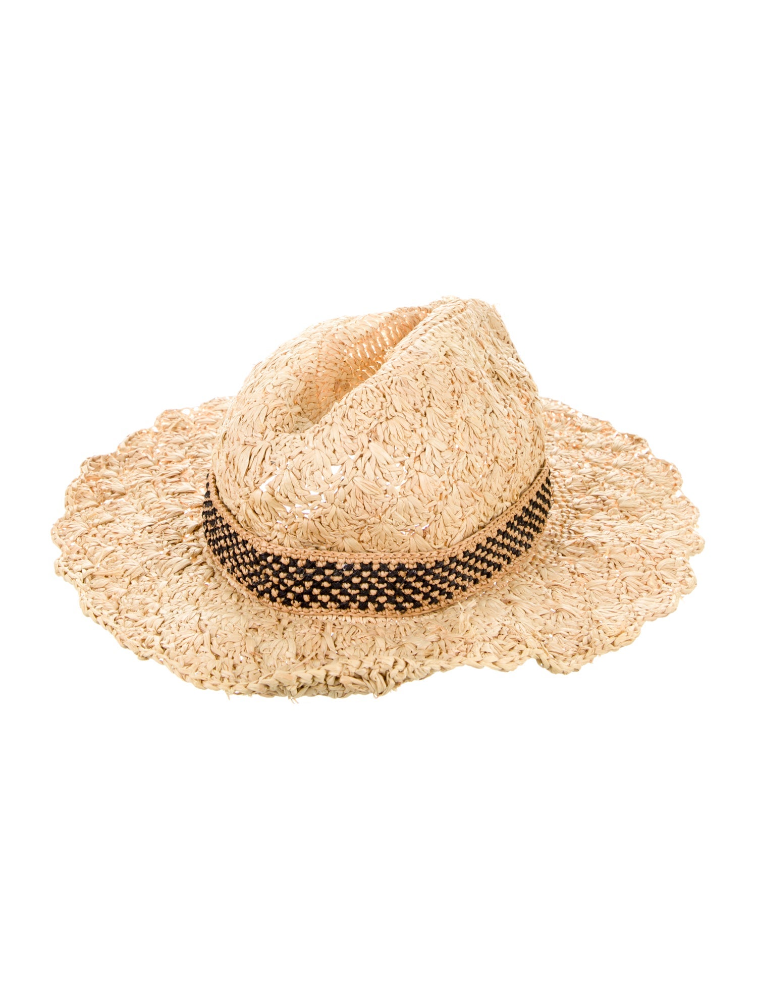 Valentino Straw Logo Sun Hat
