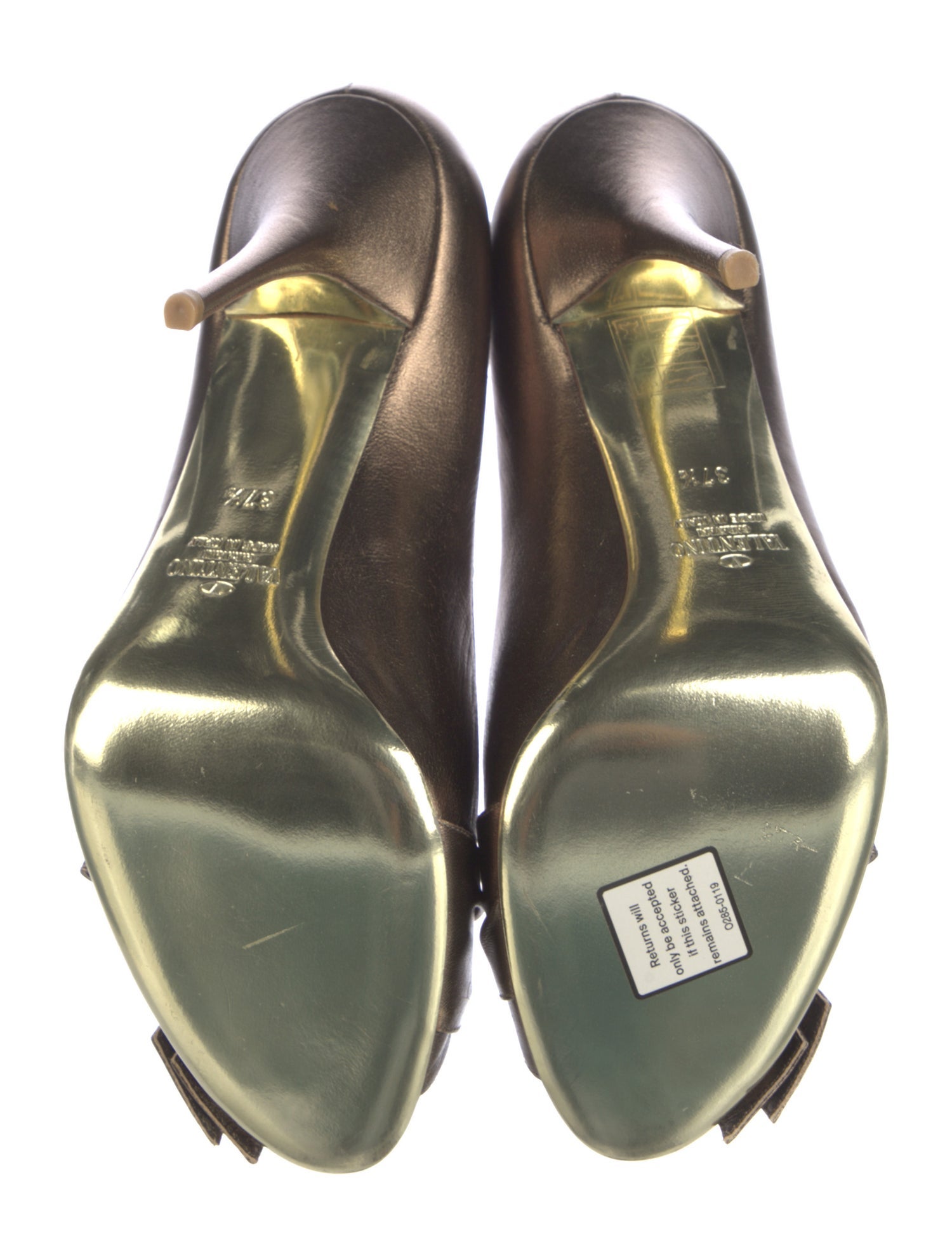 Valentino Leather Bow Accents Sandals