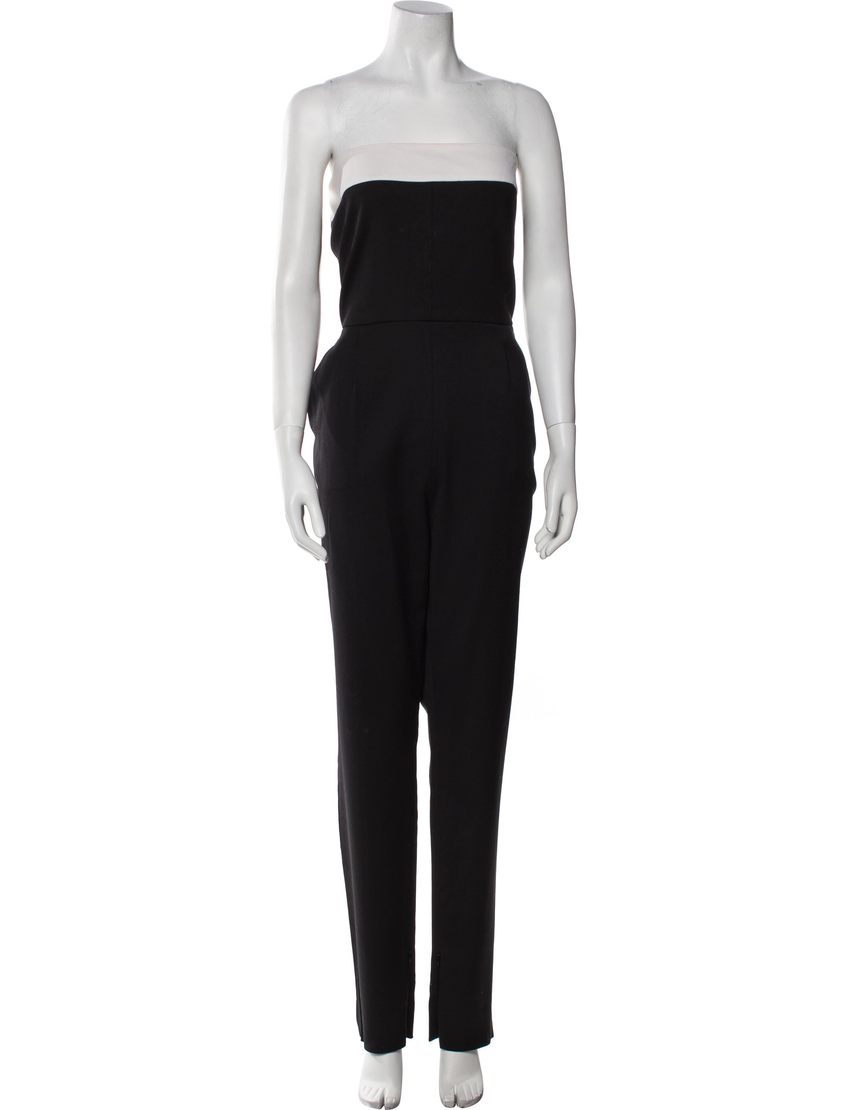 Valentino Wool Strapless Jumpsuit