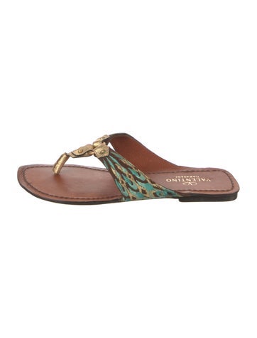 Valentino Sandals Vintage Suede Slides IT 38 | 8