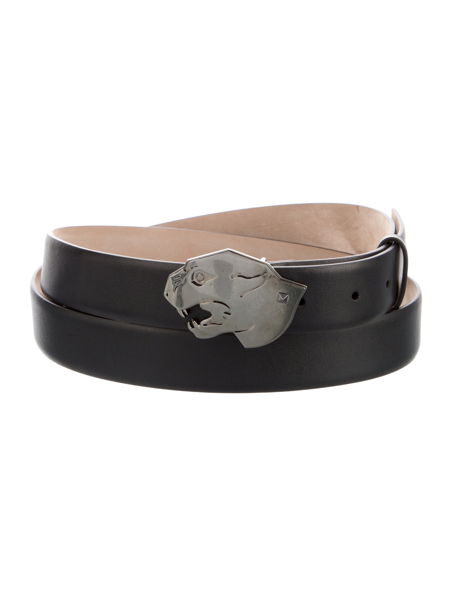 Valentino Rockstud Accents Leather Waist Belt