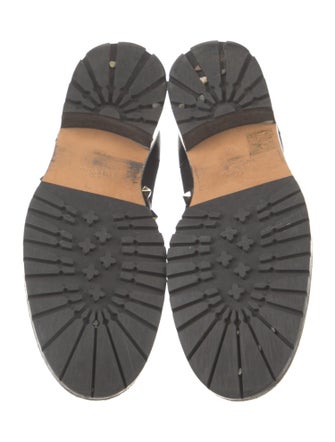 Valentino Leather Studded Accents Chelsea Boots