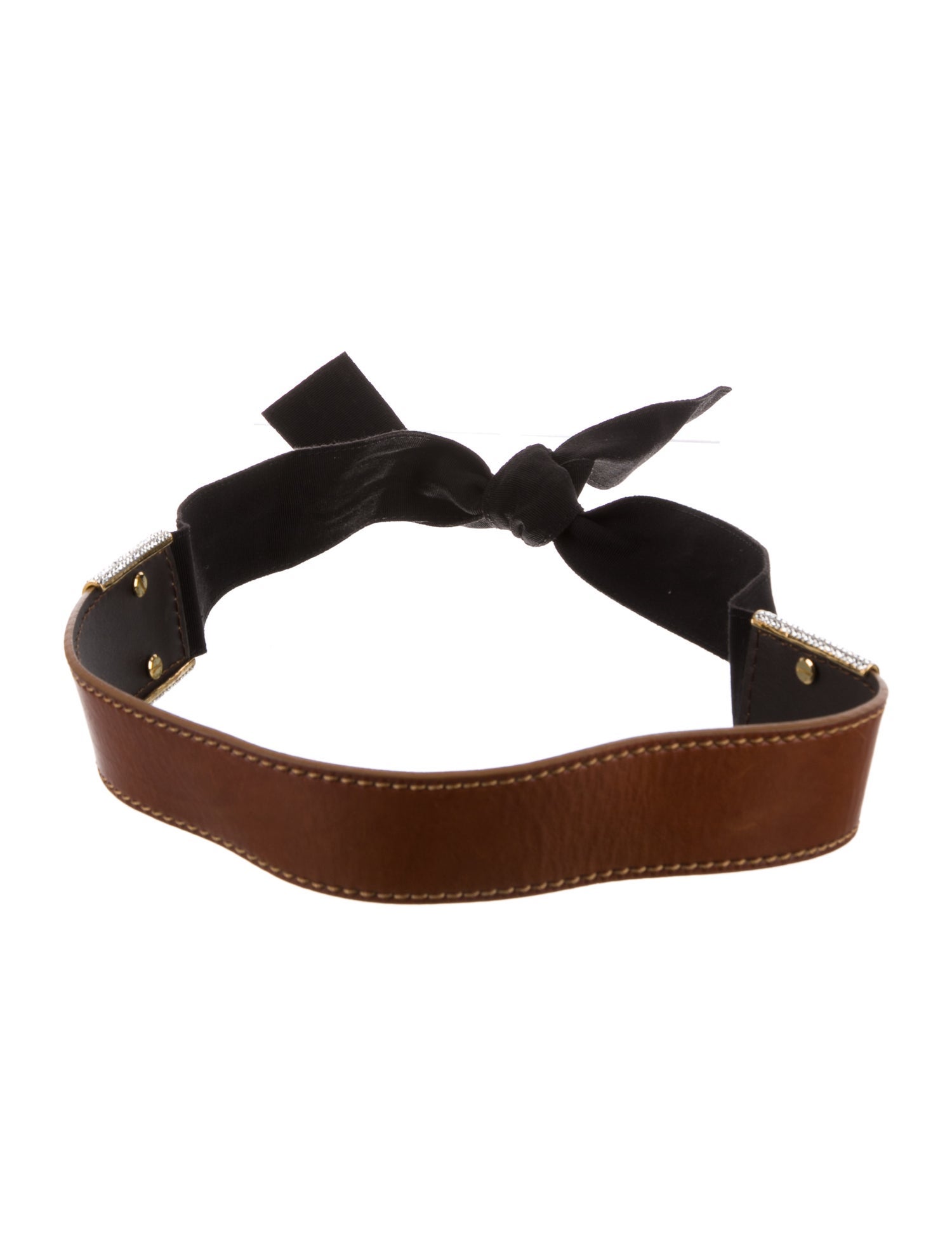 Valentino Leather Crystal Embellishments Belt Kit