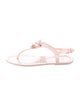 Valentino Rubber T-Strap Sandals