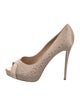 Valentino Satin Mesh Accents Pumps