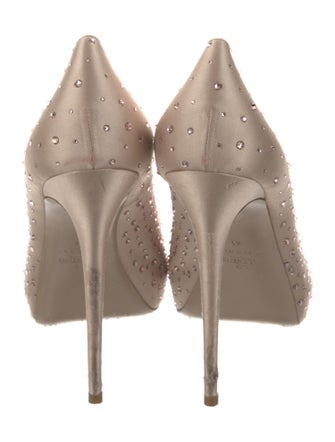 Valentino Satin Mesh Accents Pumps