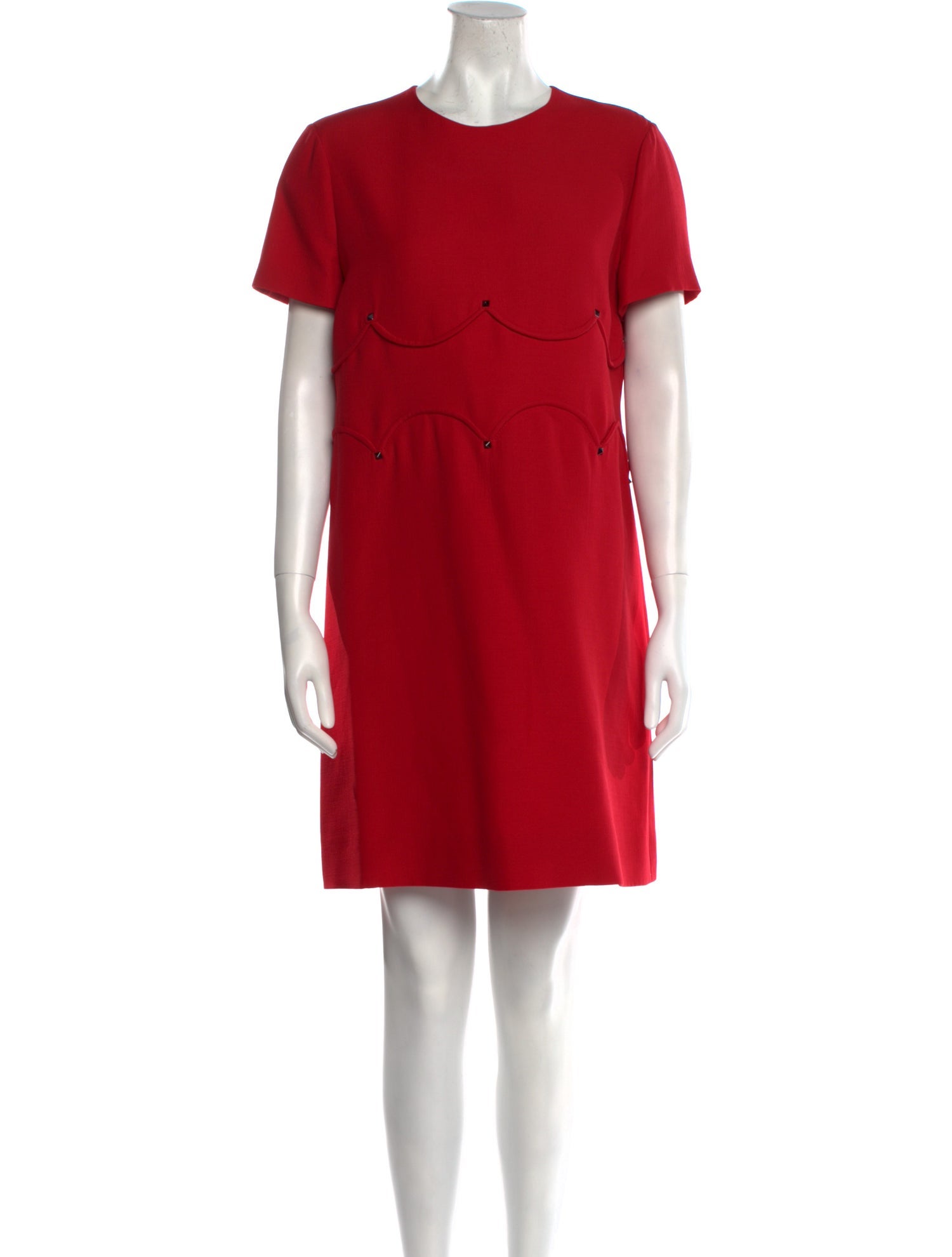 Valentino Crew Neck Mini Dress