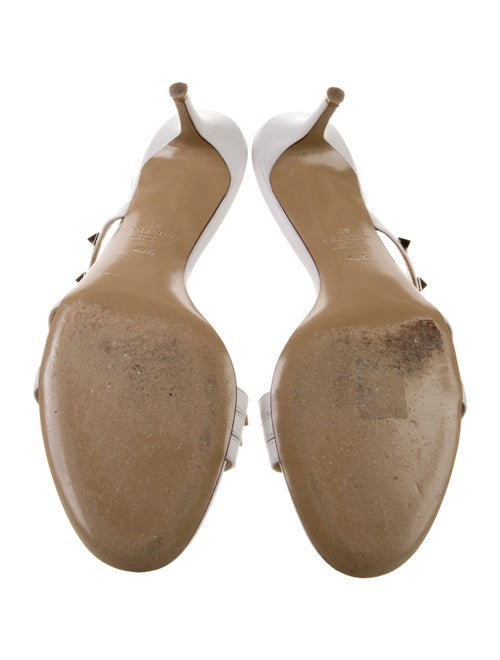 Valentino Rockstud Accents Leather Slides