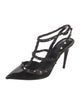 Valentino Rockstud Accents Leather T-Strap Pumps