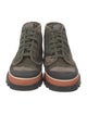 Valentino Canvas Camouflage Print Sneakers