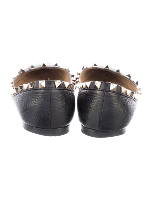 Valentino Rockstud Accents Leather Ballet Flats