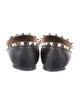 Valentino Rockstud Accents Leather Ballet Flats