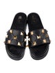 Valentino Rockstud Accents Leather Slides