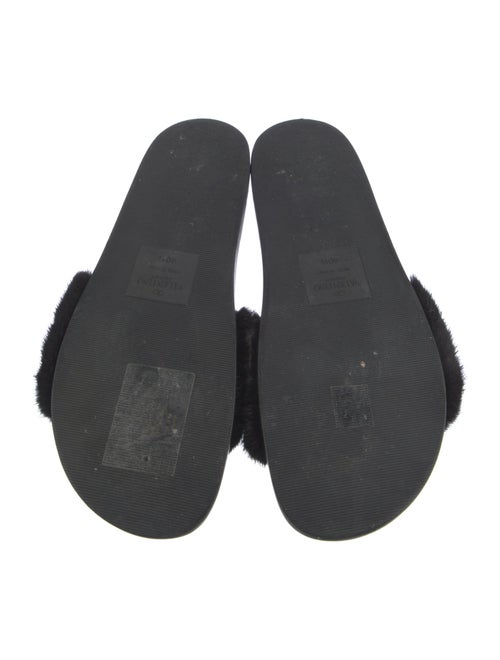 Valentino Rockstud Accents Mink Slides