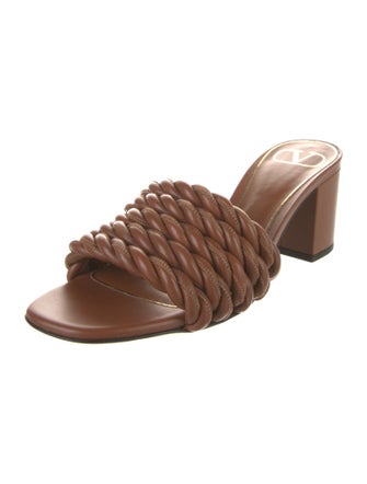 Valentino Leather Slides