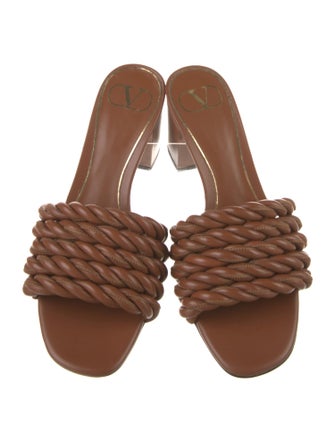 Valentino Leather Slides