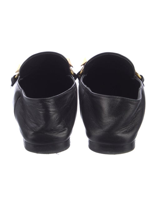 Valentino Rockstud Accents Leather Loafers